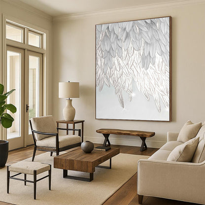 White Feather 3D Art for Bridal Salon & Angel - Themed Nursery DLZ0667