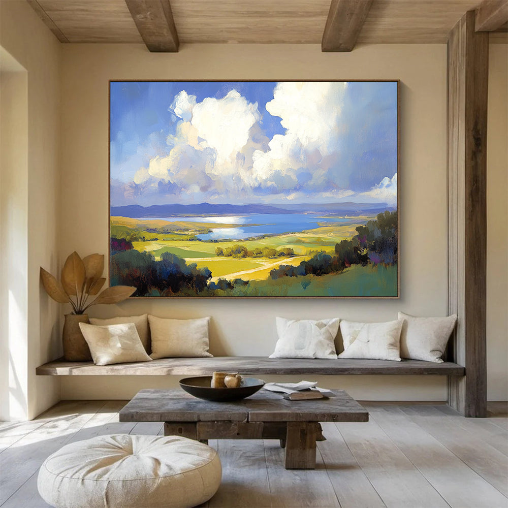 Peaceful Countryside Art for Farmhouse & Lakeside Cottage SC584