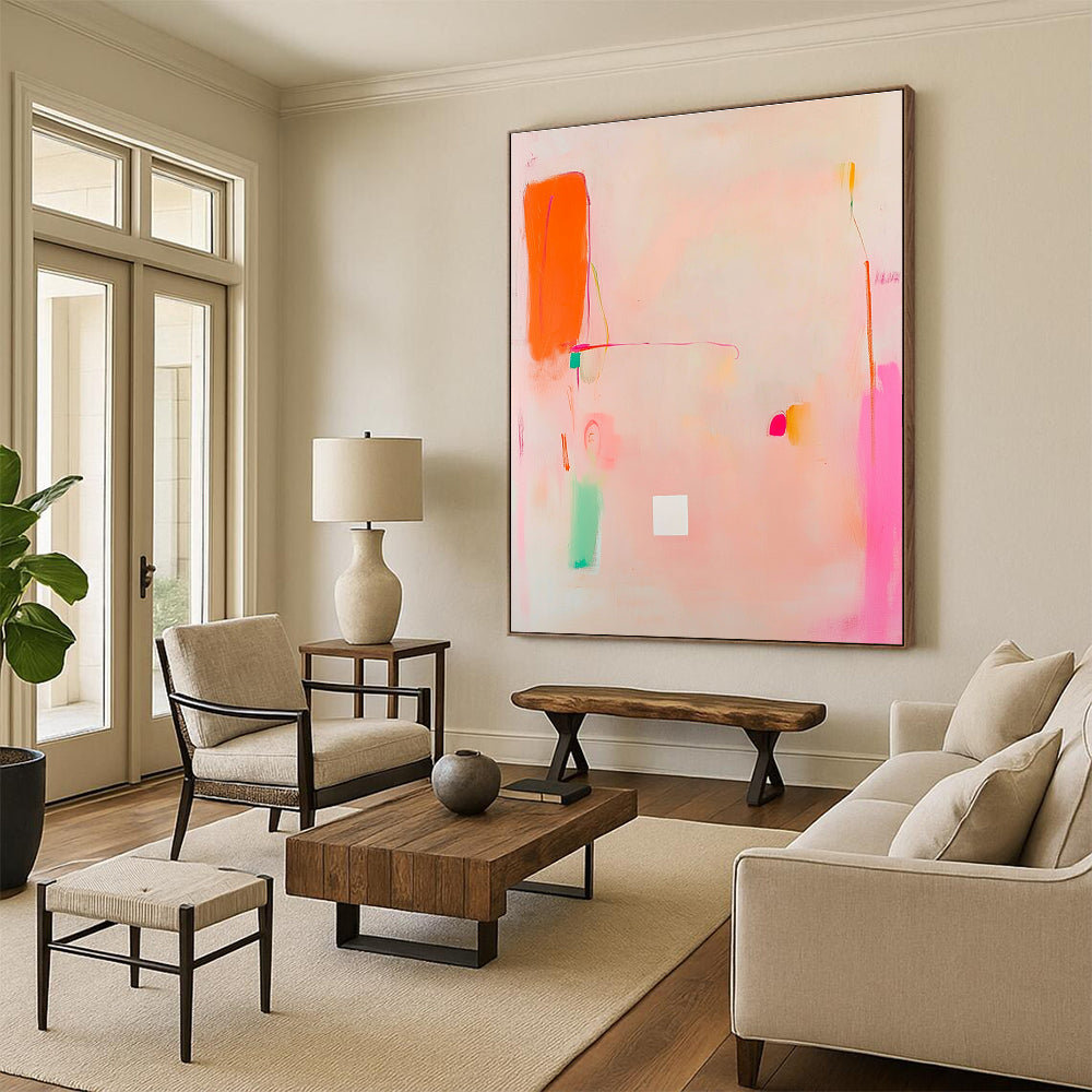 Pastel Abstract with Bold Accents for Feminine Boutique & Cozy Café STSC770