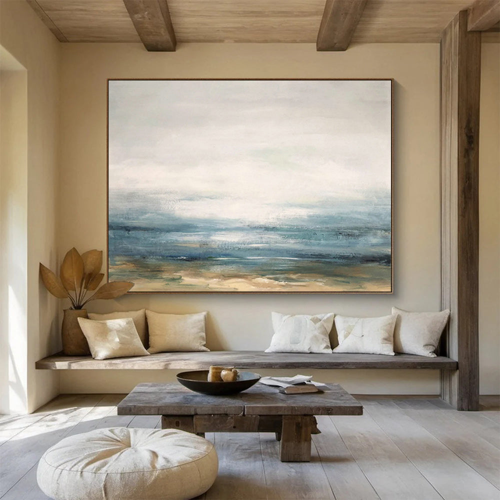 Sea View Abstract Art for Coastal Home Studies DLZ2558