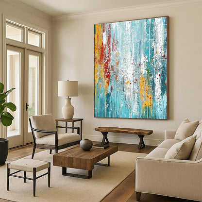 Colorful Drip Abstract Art for Kids’ Playroom & Art Studio STSC719