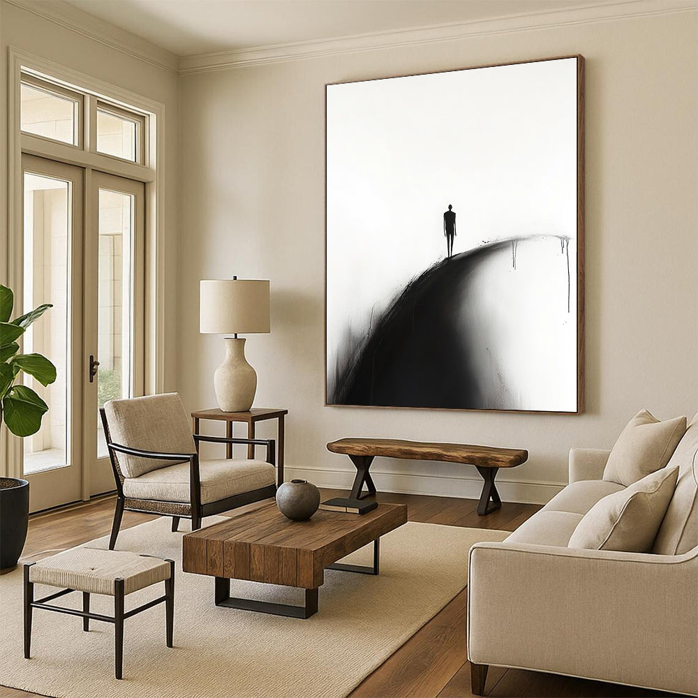 Silhouette on a Hill Art for Serene Bedroom & Abstract Art Gallery STSC1331