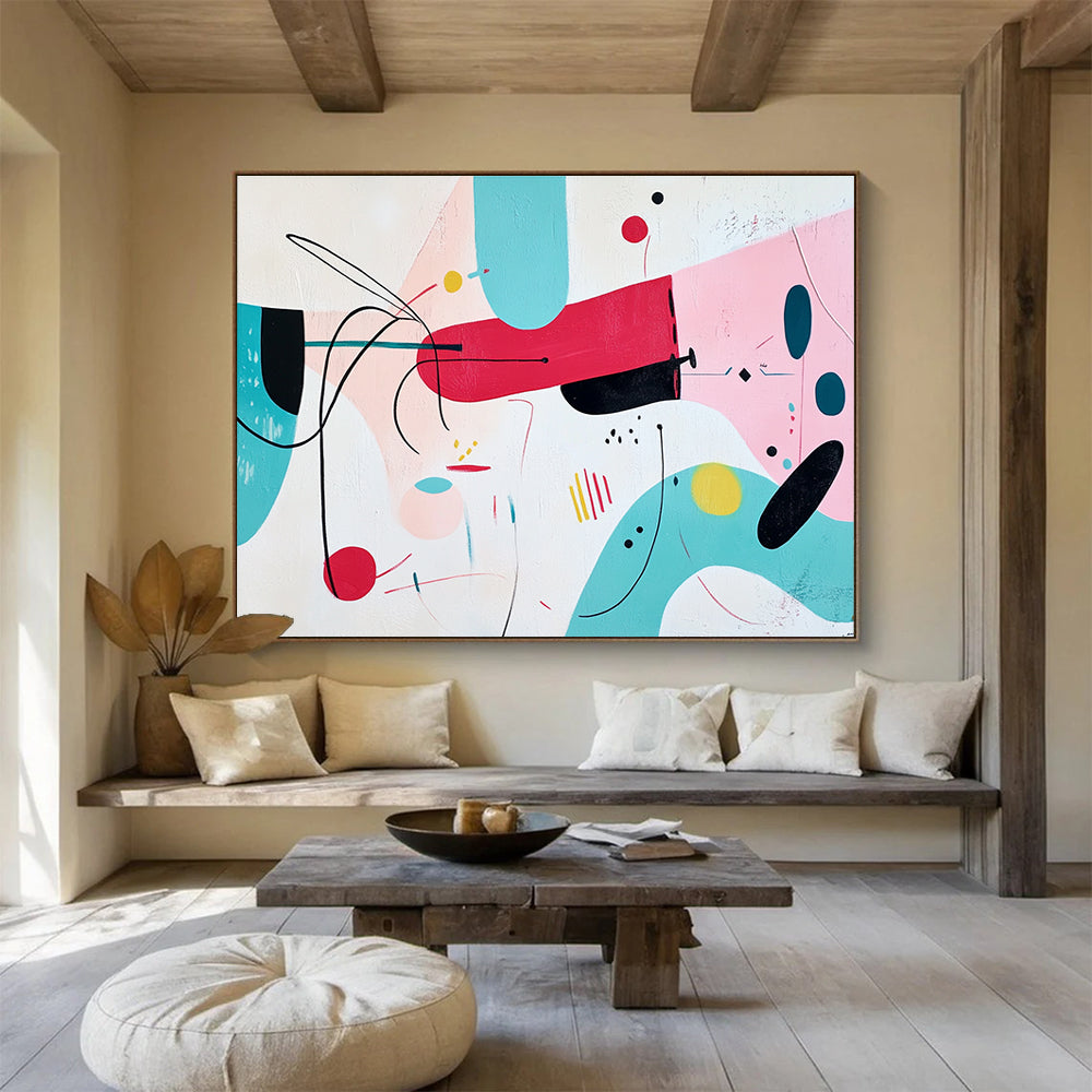 Playful Abstract Shapes Art for Kids’ Playroom & Creative Café SC187