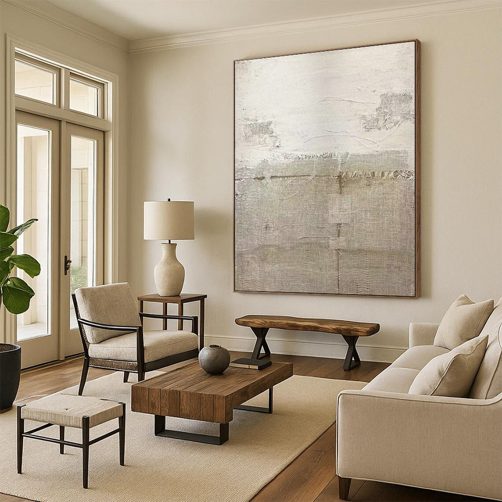 Beige Collage Art for Bohemian Home Living Room Galleries DLZ0196