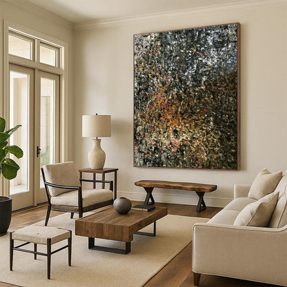 Colorful Textured Abstract Art for Bohemian - Inspired Home & Vibrant Art Café DLZ0758