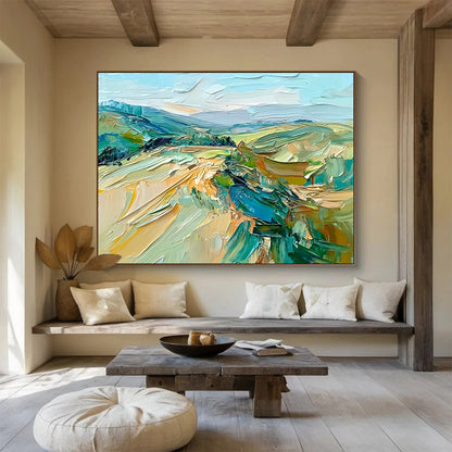 Colorful Landscape Art for Countryside Villa & Art - loving Airbnb SC127