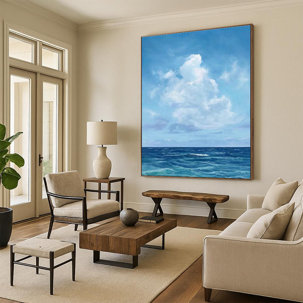 Sea and Clouds Oil Art for Living Room & Cottages DLZ0311