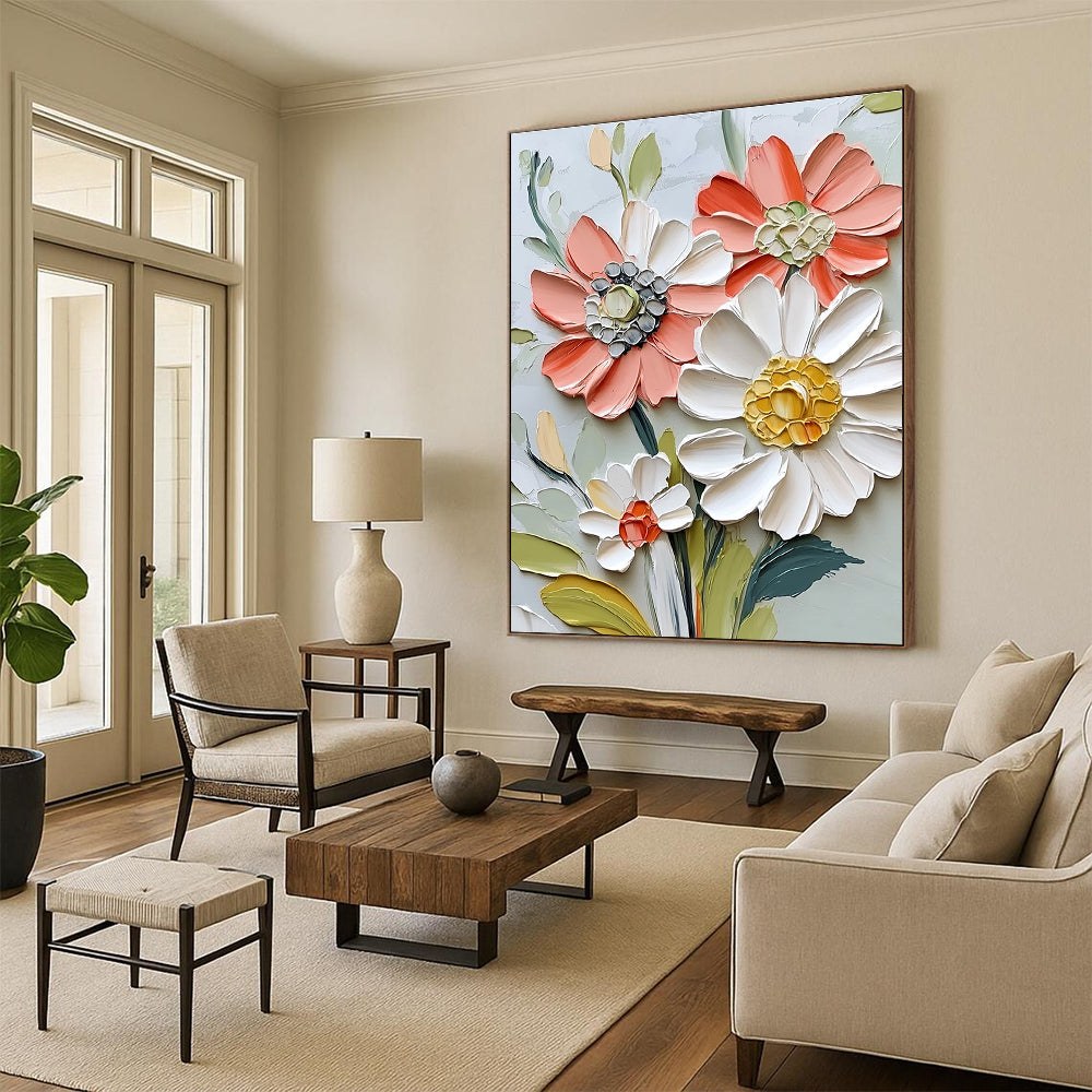 Textured Floral Bouquet for Feminine Bedroom & Floral Design Studio STSC1126
