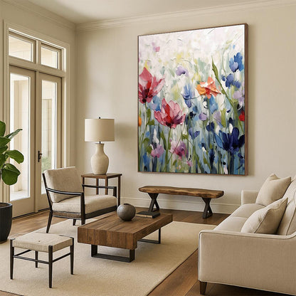 Fresh Floral Oil Painting for Country - Style Bed & Breakfast & Botanical Spa Retreat DLZ1569
