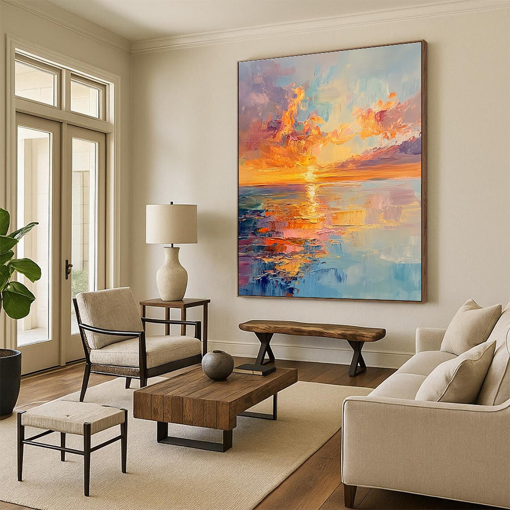 Sea Sunset 1 for Beachfront Hotel Lobby & Coastal Home Office STSC893