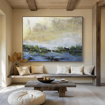 Landscape Abstract Art for Rustic Bed and Breakfast Common Areas DLZ2579