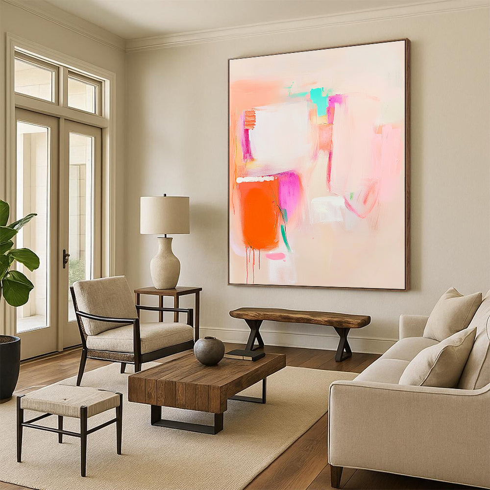 Soft Colorful Abstract for Feminine Nursery & Whimsical Café STSC623