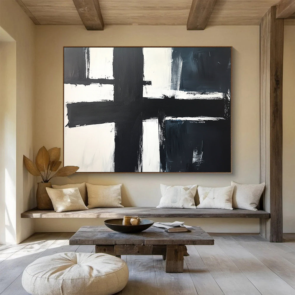 Black - White Geometric Art for Modern Office & Art - Themed Gallery SC018