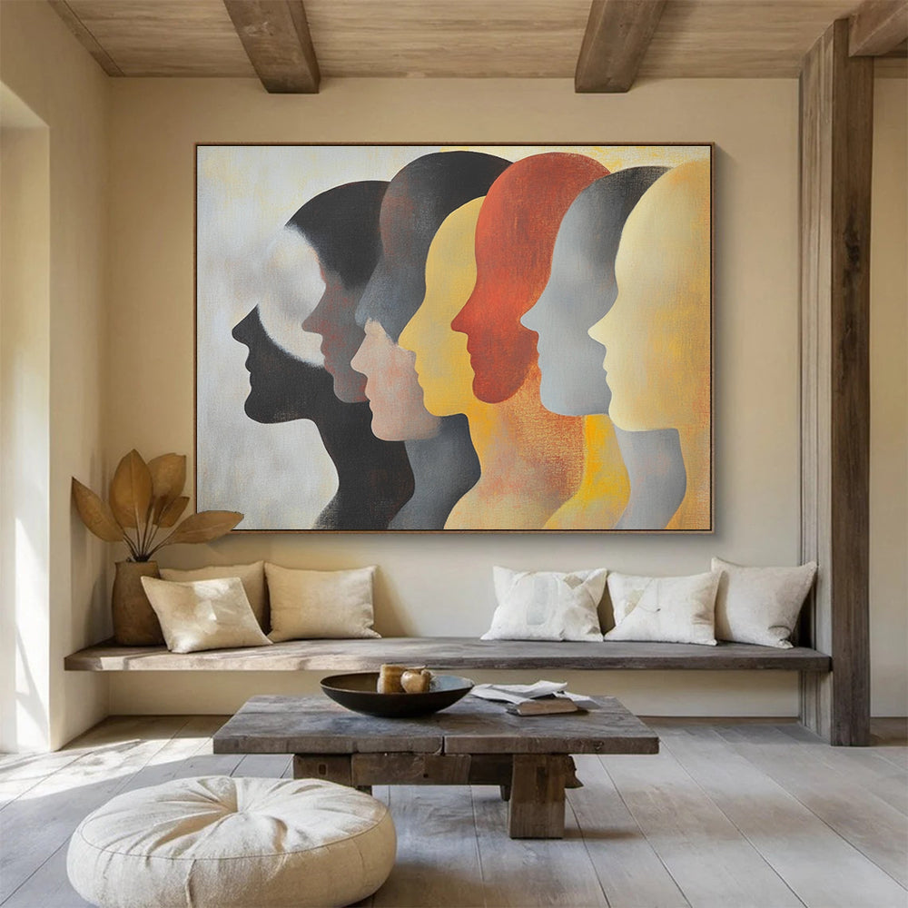 Thought - Provoking Silhouettes: Enhance Modern Gallery & Psychology Office SC548