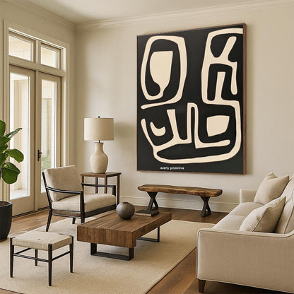 Primitive Abstract Shapes for Tribal - Inspired Decor & Art Gallery Corner STSC1211