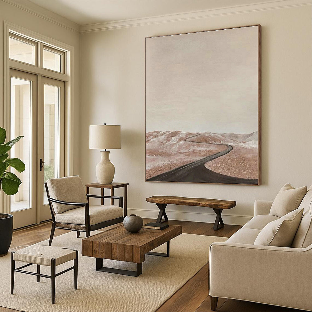 Desert Road Abstract Art for Travel Agency & Home Living Room DLZ1130