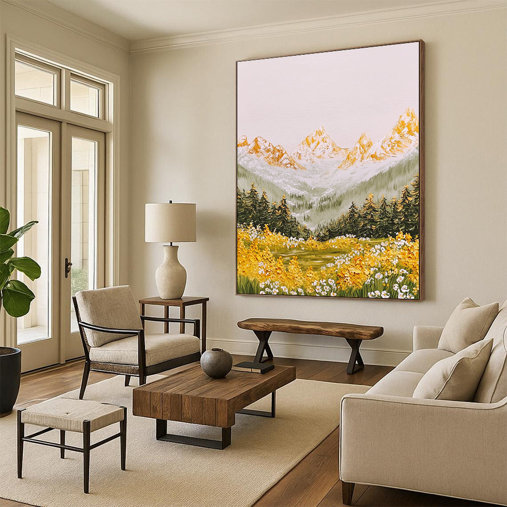 Mountain Meadow Art for Rustic Country House & Nature - Lover’s Home Office STSC1441