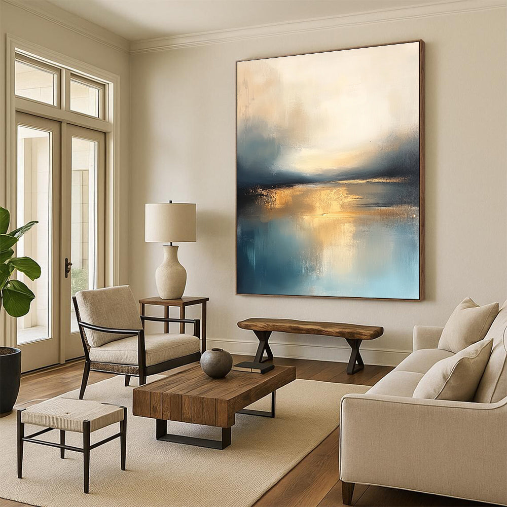 Golden Reflections on Water for Dining Room & Hotel Lobby STSC103