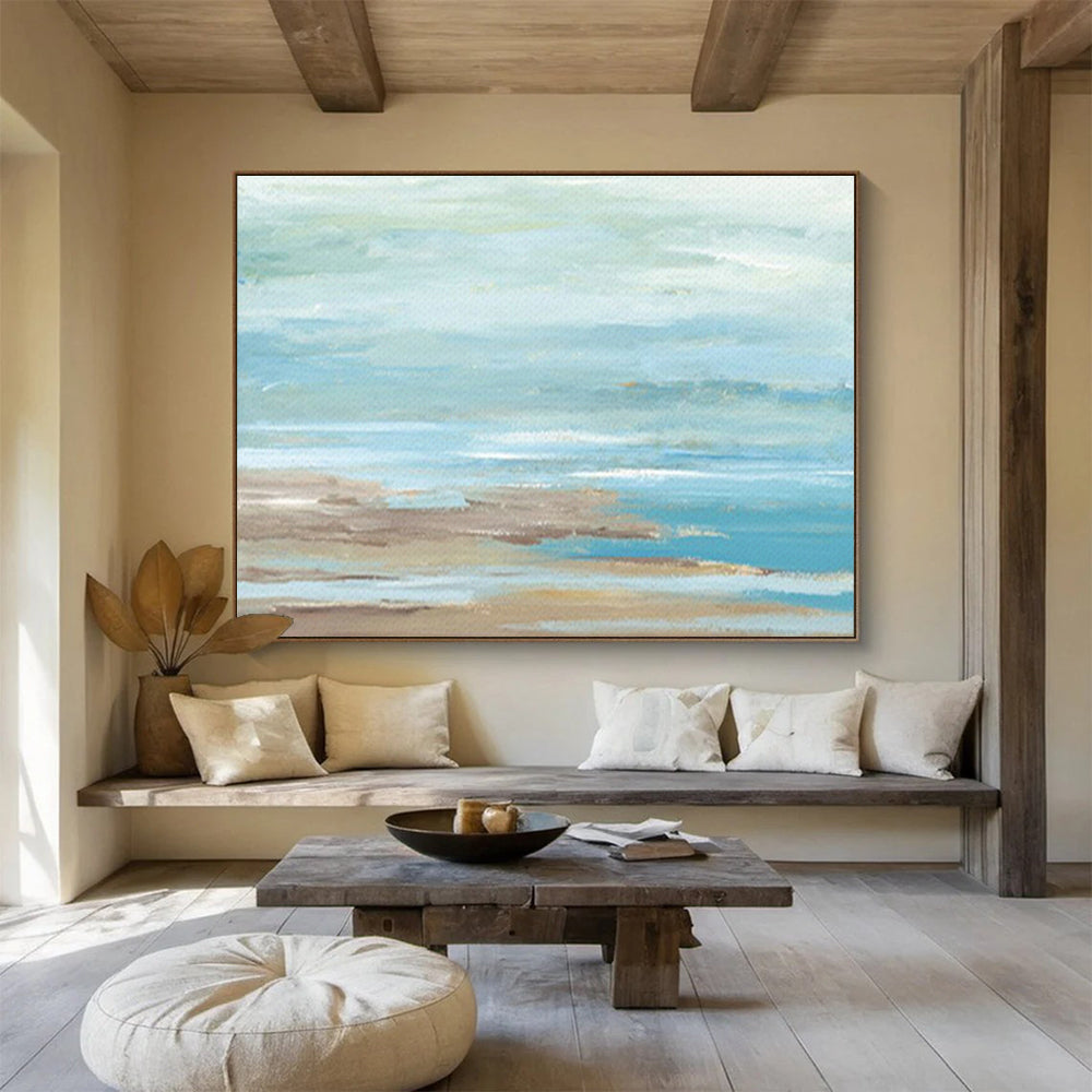 Fresh Beach Abstract Art for Relaxing Sunroom DLZ2805