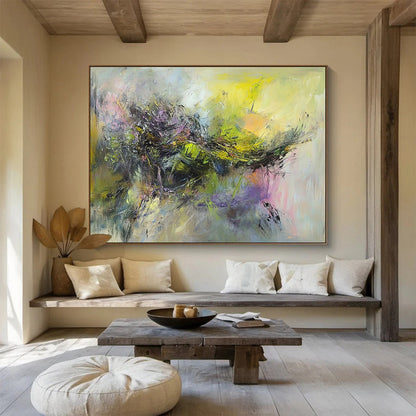 Colorful Abstract Fusion Art for Bohemian - Style Home & Creative Art Space SC305