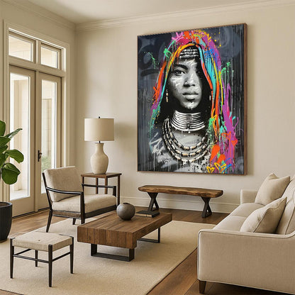 Graffiti - Style Woman Art for Street Art Café & Urban Boutique DLZ2345