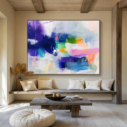 Colorful Abstract Fusion Art for Creative Studio & Trendy Gallery SC342