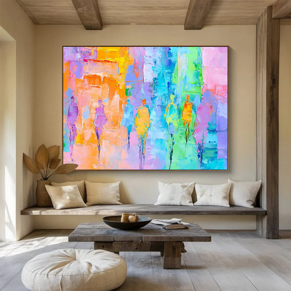 Vibrant Figure Abstract Art for Fashion - Forward Boutique & Artistic Dance Studio SC177