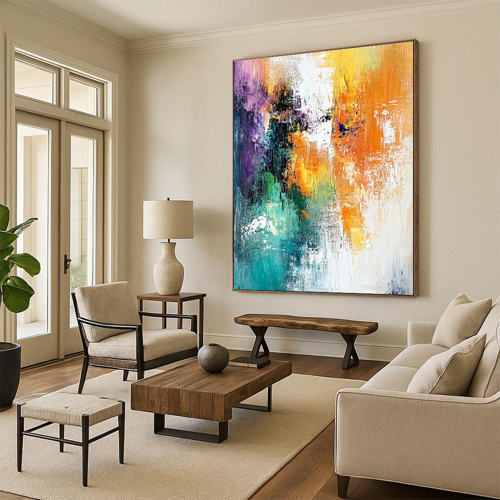 Colorful Abstract Fusion for Vibrant Restaurant & Creative Studio STSC417