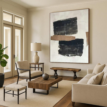 Collage - Style Abstract Art for Industrial Loft & Creative Studio DLZ2052