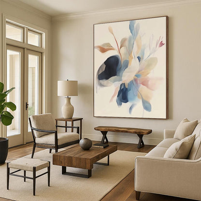 Light Color Floral Abstract for Romantic Bedroom & Elegant Tea Room STSC482