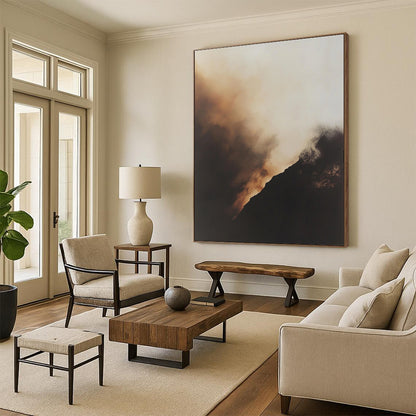 Misty Mountain Art for Bedroom & Meditation Room STSC698