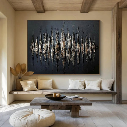 Black 3D - Effect Abstract Art for Edgy Home Theaters DLZ2481