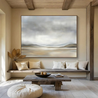 Gray Tonal Landscape Art for Modern Gallery & Serene Waiting Room SC073