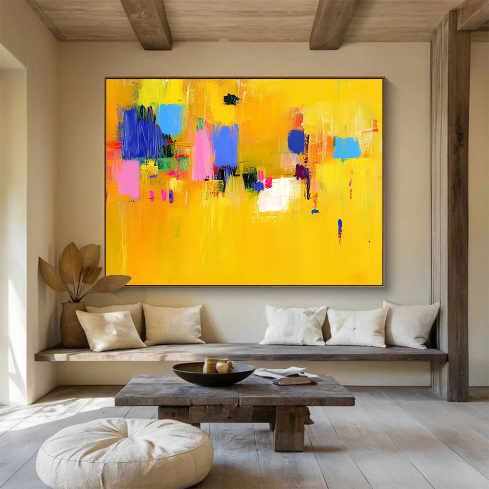 Colorful Block Abstract Art for Playful Nursery & Artistic Community Center SC147