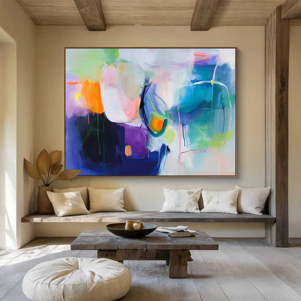 Colorful Abstract Fusion Art for Creative Art Gallery & Trendy Lounge SC312