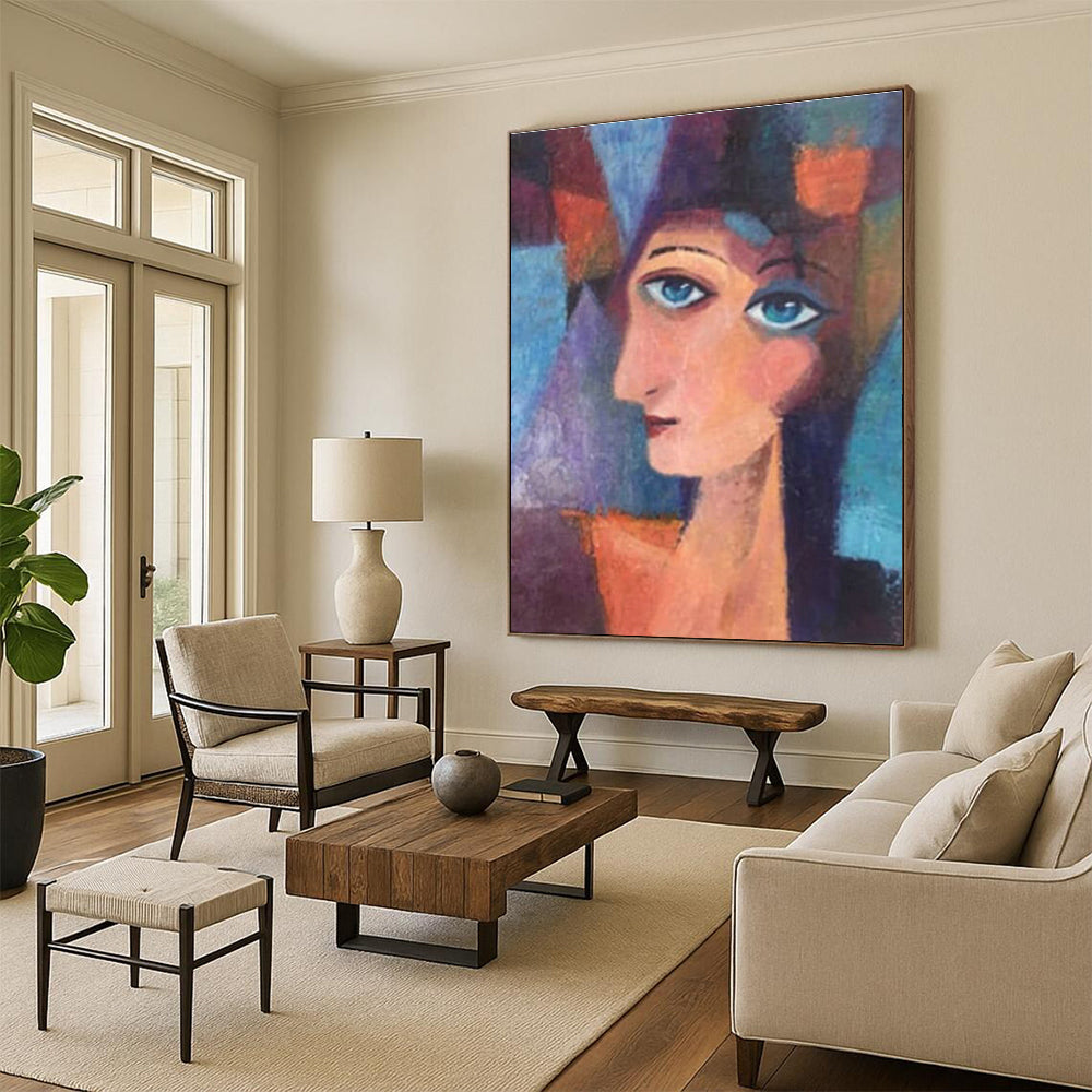 Cubist Style Portrait Art for Art School & Boutique Hotel DLZ0629