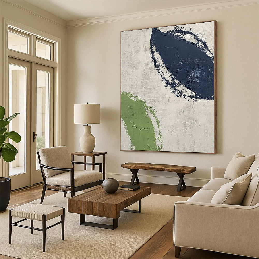 Green and Blue Textured Shapes for Nature - Inspired Nursery & Calming Meditation Space STSC527