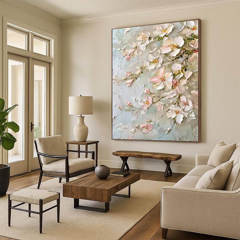 3D Floral Relief Art for Romantic Boudoir & High - End Bridal Shop DLZ0738