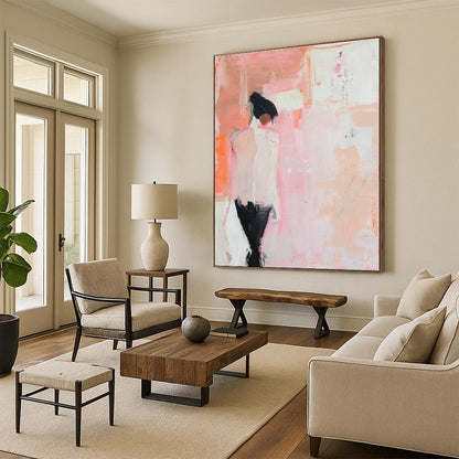 Pink - Orange Figure Art for Bedroom & Hallway DLZ0339