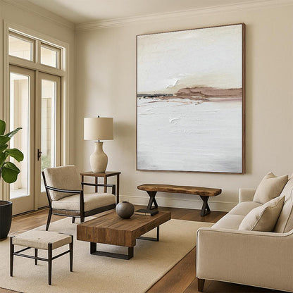 Earth - Toned Abstract Landscape Art for Rustic Home & Art - Loving Café DLZ2378