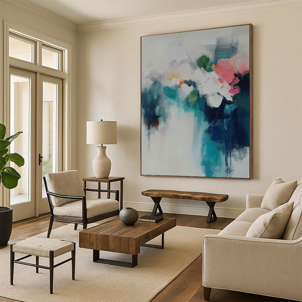 Abstract Floral Art for Feminine Bedroom & Art - Themed Spa DLZ2091
