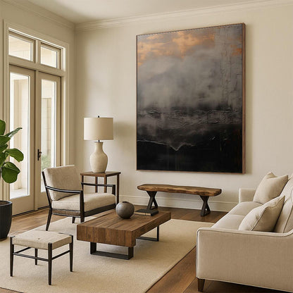 Misty Landscape Art for Luxury Spa & Meditation Room DLZ2362