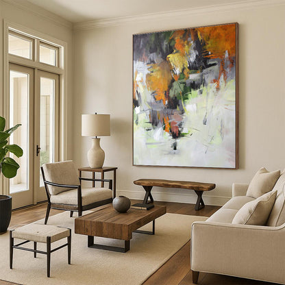 Autumn Abstract Landscape Art for Country Inn Dining Room & Nature Lover’s Lounge DLZ1028