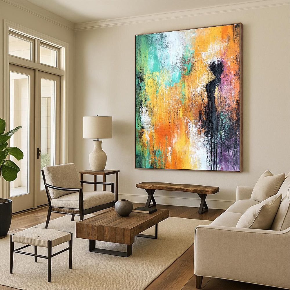 Colorful Silhouette in Abstract for Creative Home Office & Art - Centric Living Room STSC248