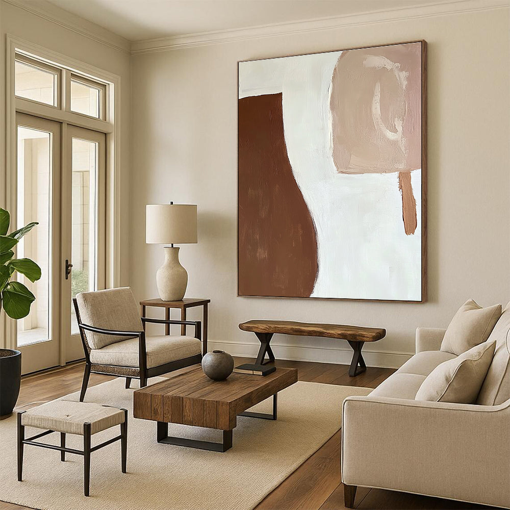 Minimalist Browns Art for Hallway & Guest Room STSC694