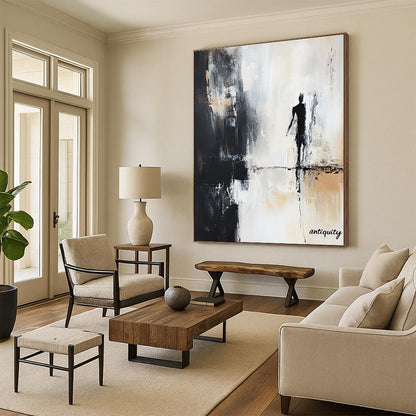 Silhouette Figure Abstract Art for Bedroom & Study STSC709