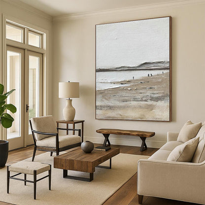 Beach Scene Abstract Art for Coastal Home & Beachfront Restaurant DLZ2374