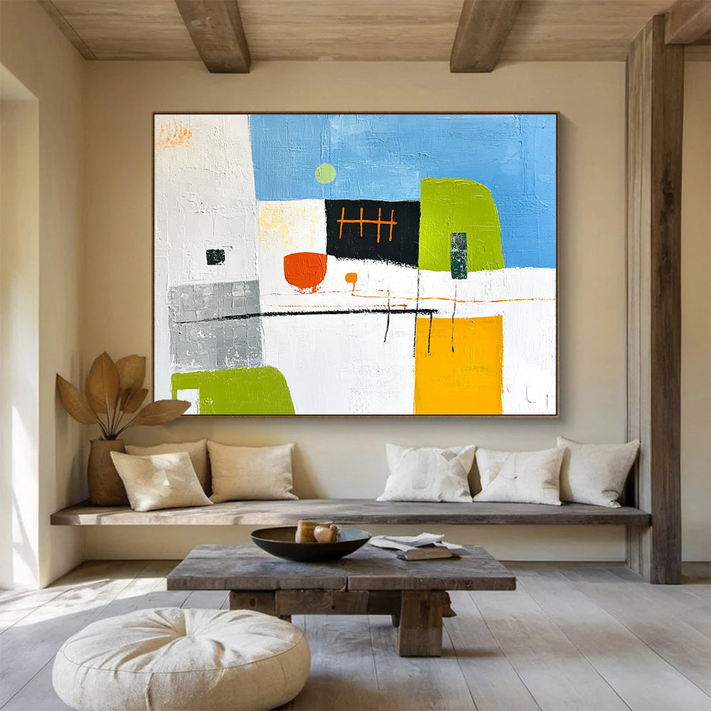 Color Block Abstract Art for Creative Startup Office & Art - Focused Daycare SC099