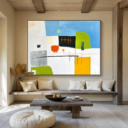 Color Block Abstract Art for Creative Startup Office & Art - Focused Daycare SC099
