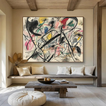 Dynamic Abstract Lines Art for Modern Art Gallery & Trendy Studio SC303